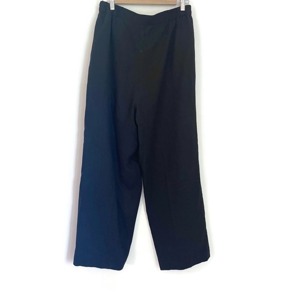 Vintage Pants - Vintage 100% Wool Black Pleated Trouser, Women's Size 12,‎ Nipon Studios